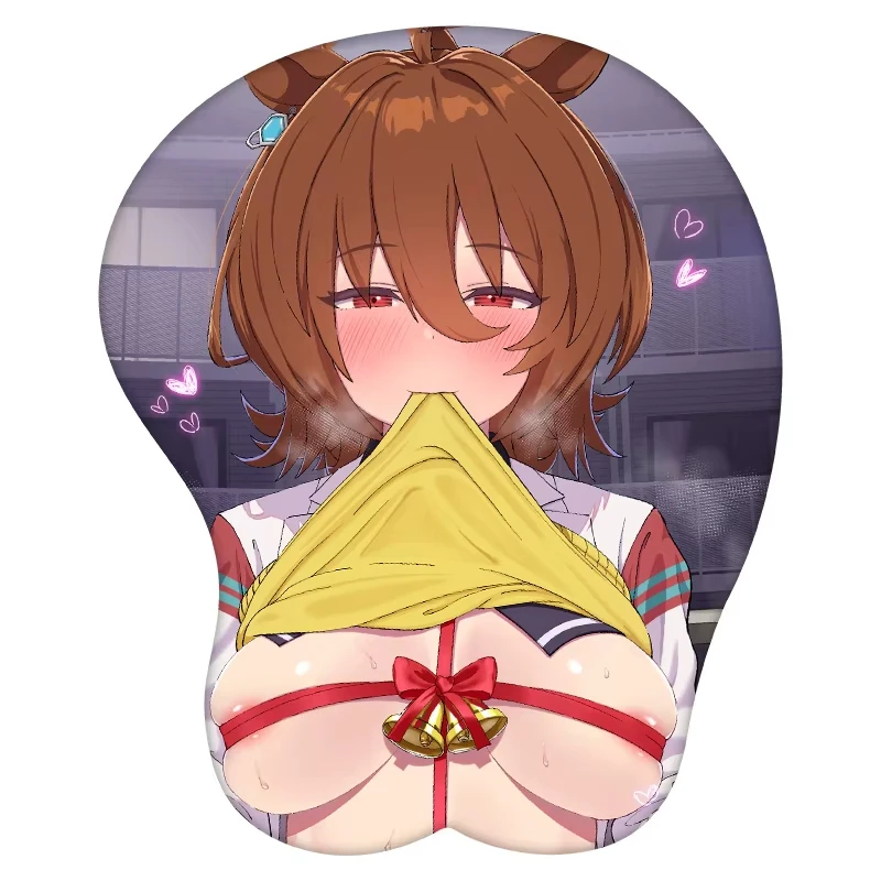 Agnes Tachyon 3D podkładka pod mysz Anime podkładka pod mysz podpórka pod nadgarstek silikonowa seksowna kreatywna mata do gier prezent