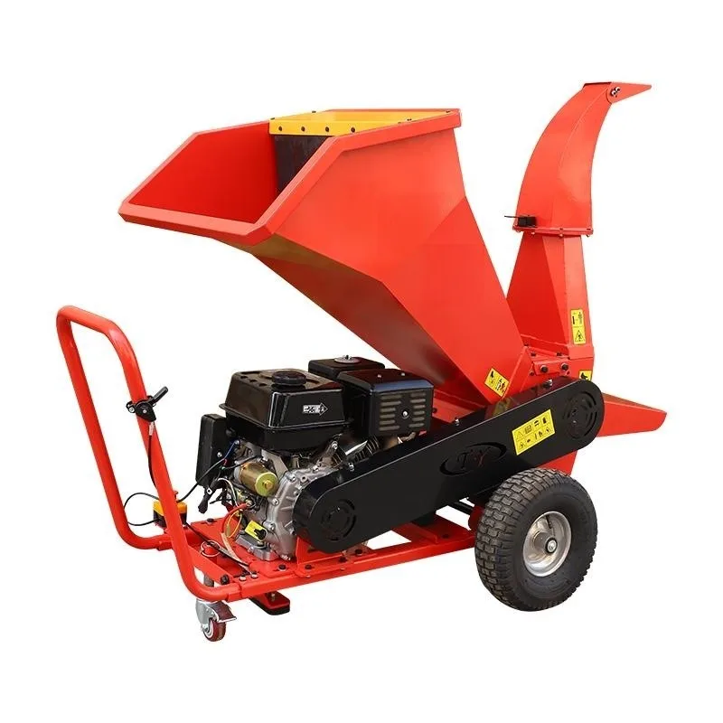 Farm Garden Use 15HP Engine Powered Wood Chipper Shredder Tree Branch Chipping Grinding Machine
