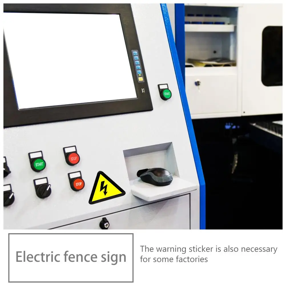 25 Stück Logo-Aufkleber, Türklingel, elektrische Spannung, Nagel-Panel-Etiketten, hohe Warnung