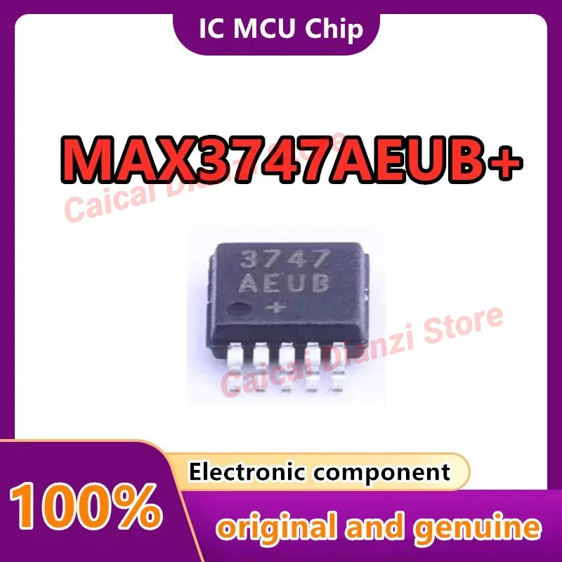 10-5pcs/lot  MAX3747AEUB+   3747AEUB  MSOP-10   Amplifier chip chip