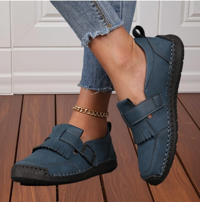 

Sneakers for Women Casual Comfortable Lace Up Leather Flat Loafers New Summer Mom Slip on Shoe Mujer Zapatos Chaussure Femme