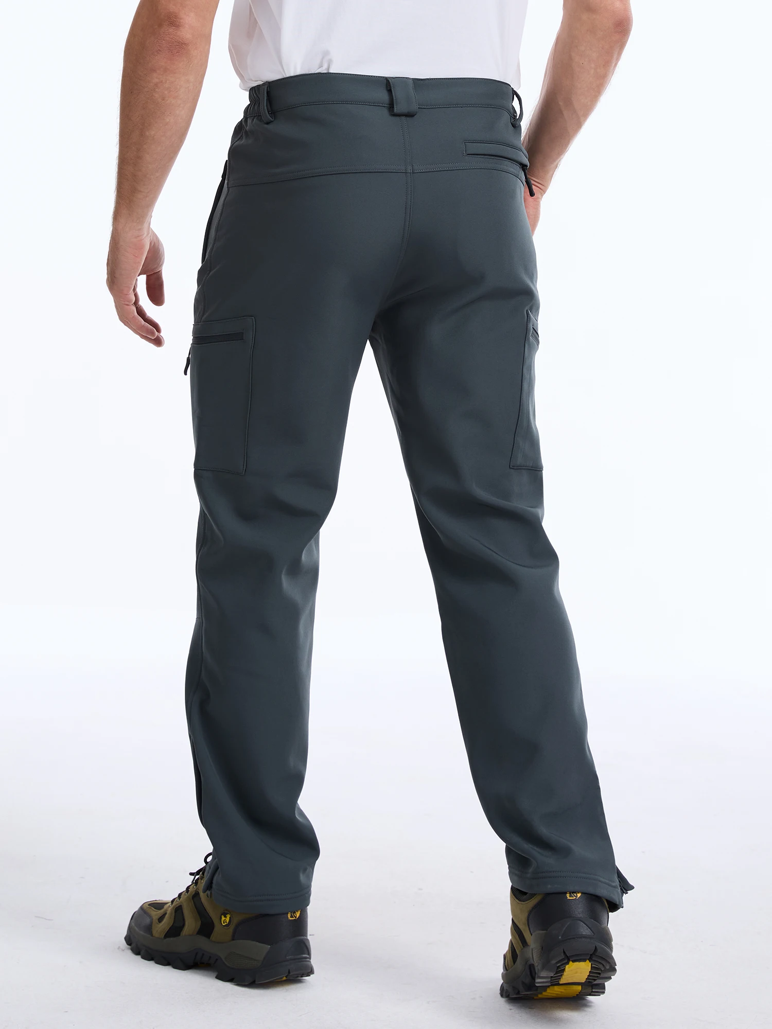 Winter Herren Wasserdichte Camping-Wanderhose Cargo Taktische Softshell Warme Fleece Winddichte Outdoor-Trekking-Jagdhose – Detail 18
