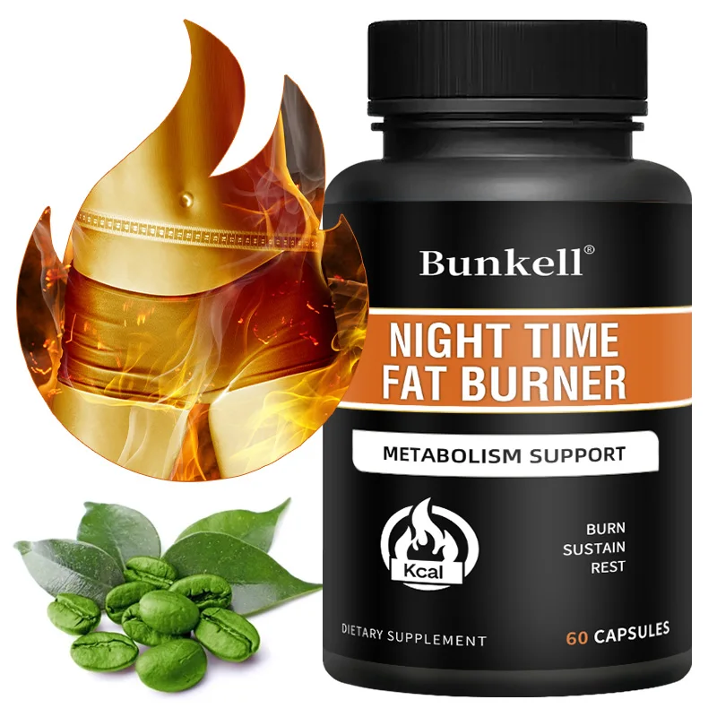 

Night Time Fat Burner - with White Kidney Bean, Green Tea Leaf Extract, Boost Metabolism, Healthy Weight Management