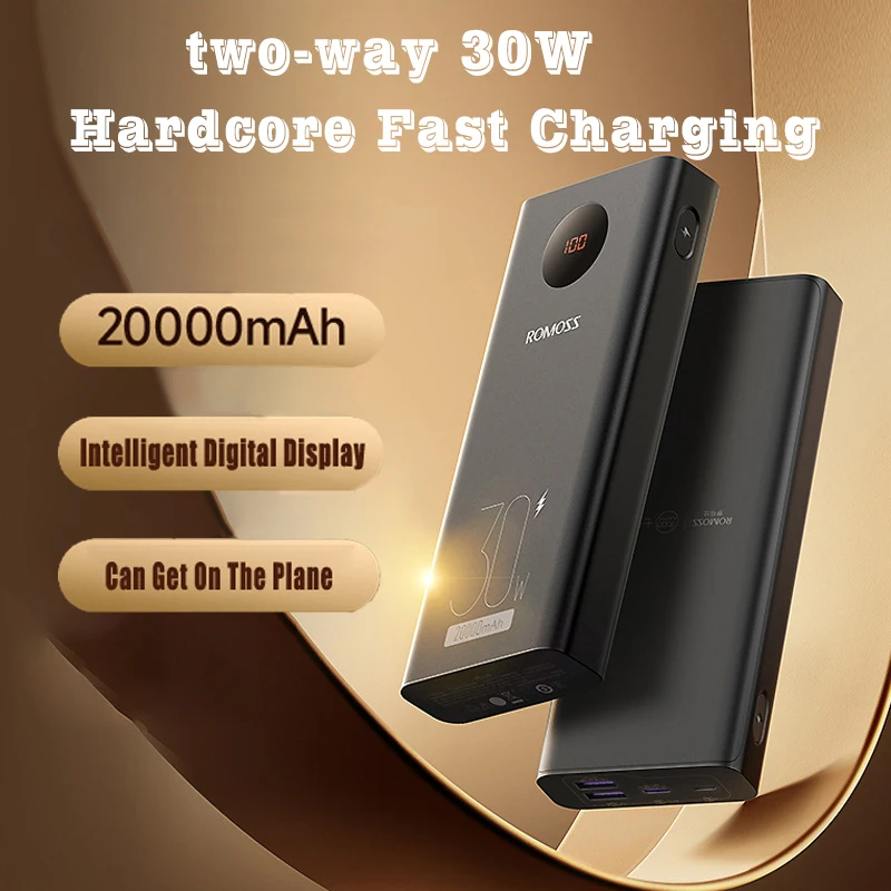 20000mAh Power Bank Rechargeable Notebook 30W Super Fast Charge Mini Large Capacity Can Get On The Plane