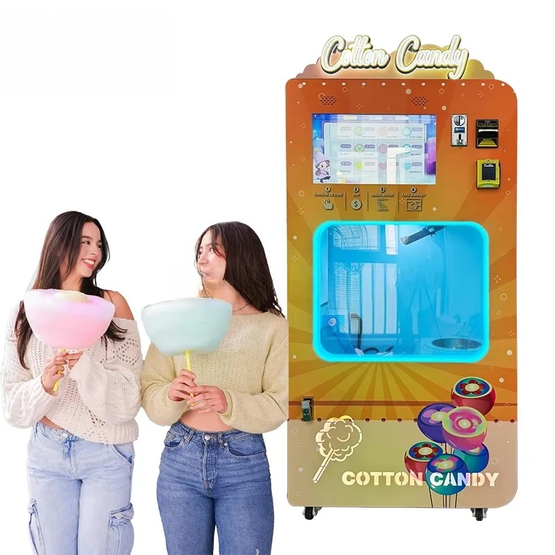 Commercial High Profit  Candy Maker Machine Wm980 Fully Automatic Sugar Candy Floss Vending Machine