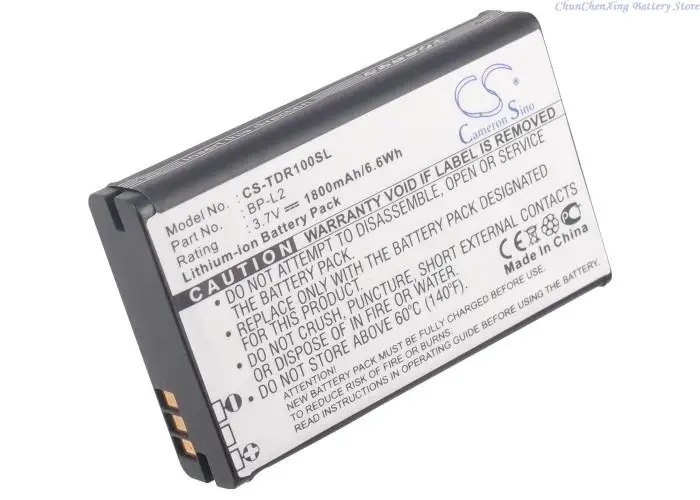 1800mAh Portable Solid State Recorder Battery BP-L2 for Tascam DR-1, GT-R1