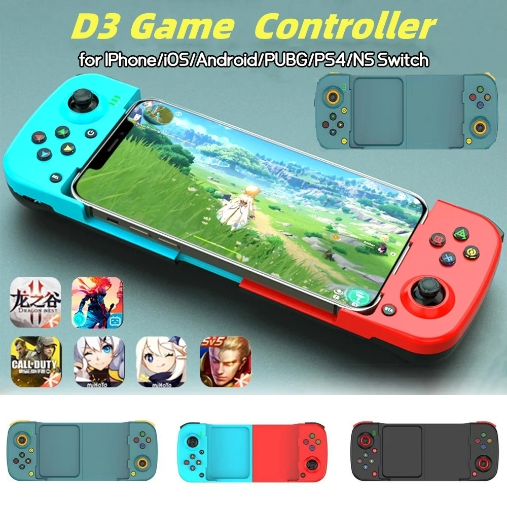 D3 new mobile phone stretch gamepad IOS Android Bluetooth Switch gamepad