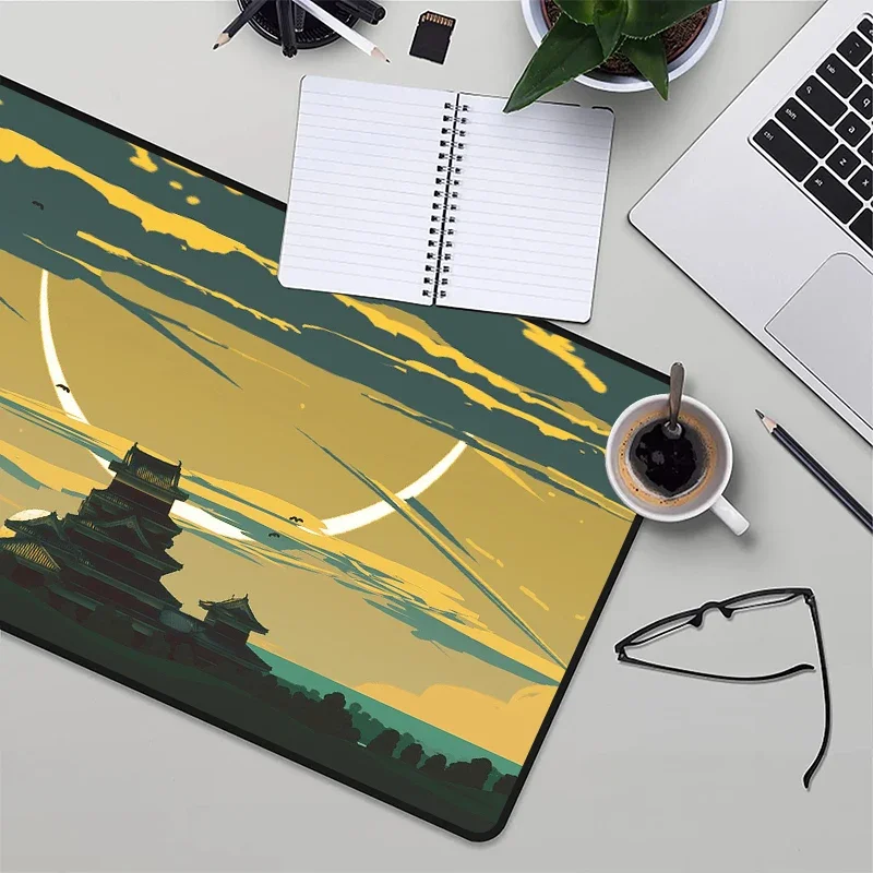 Japanese Samurai Attic Mouse Pad 900 × 400 Xxl Mousepad Anime Playmat Mat Kawaii Mats Large Gamer 900x400 Computer Cabinet Table