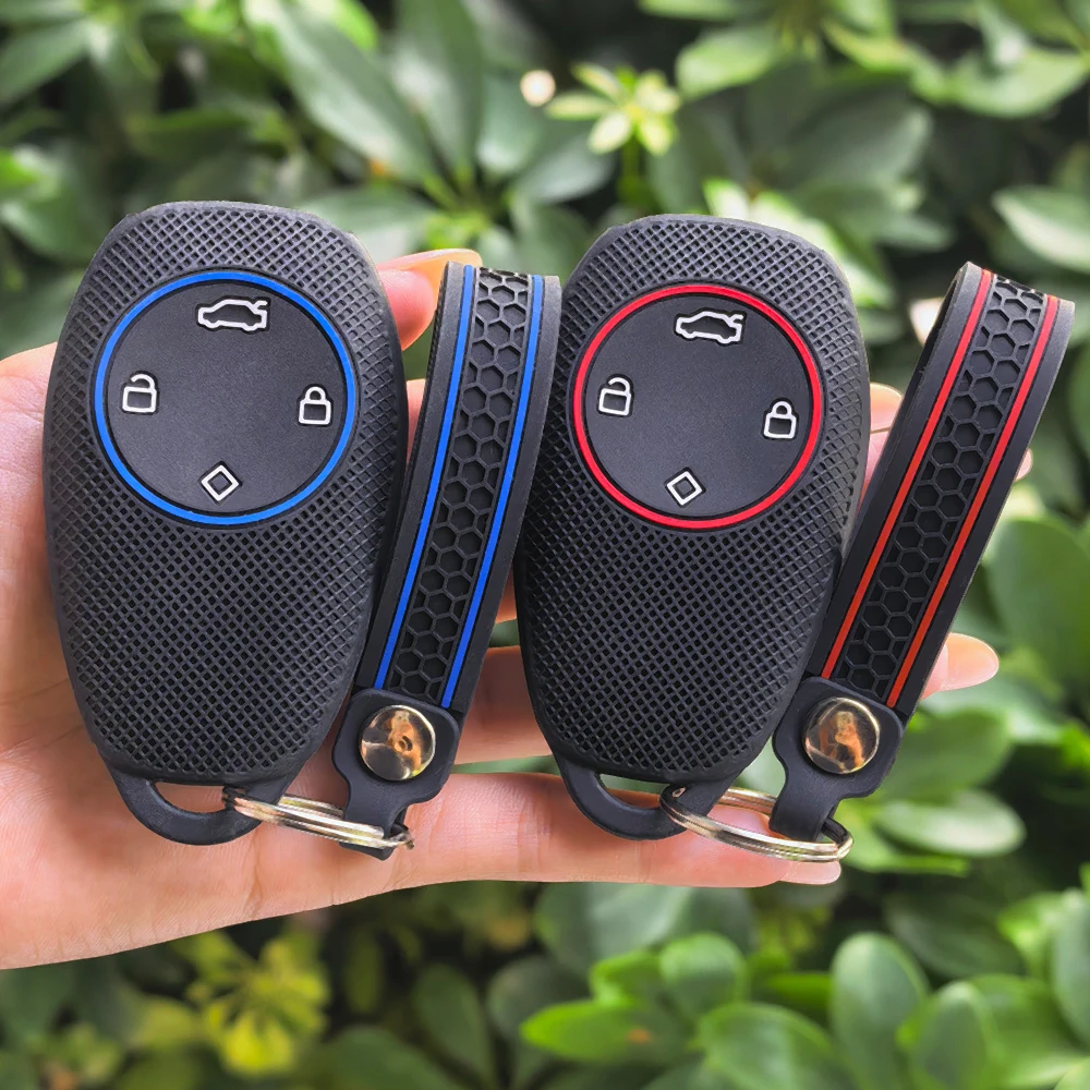 For Leapmotor T03 S01 C11 C01 Keyless Remote Protection Silicoen Soft Car Key Cover Fob Holder Car Accessories