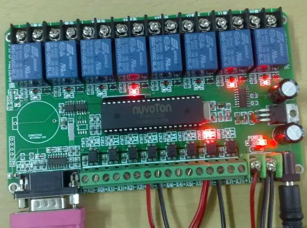 8-in 8-out serial port IO card, computer reading switch quantity, PC digital quantity input/output, computer+manual