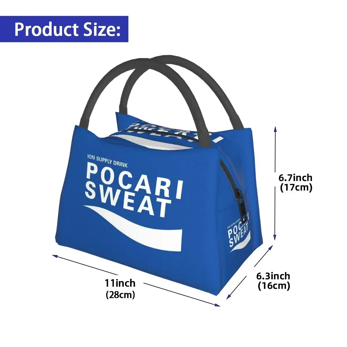 Custom Bag Custom Just Some Pocari Sweat Merch Insulated Lunch Bag For Women Picnic Storage Food Boxes Portable Container Cooler