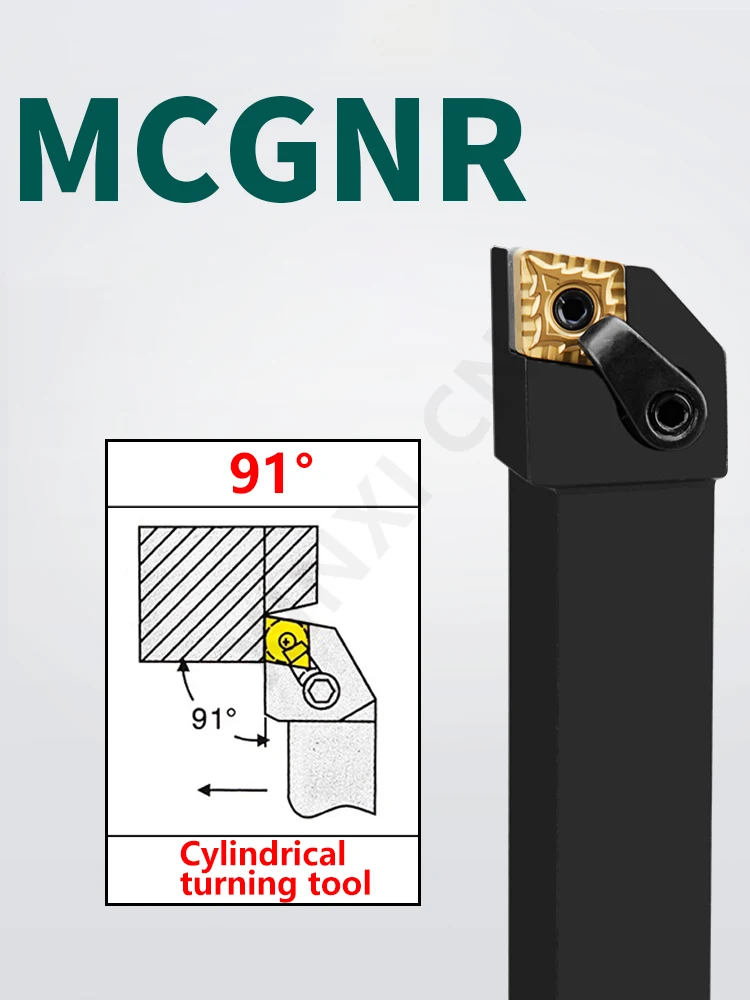 

Professional CNC 91 Degree External Turning Tool Holder MCGNR2020K12/2525M12 with Diamond Insert for Lathe Machining Tools