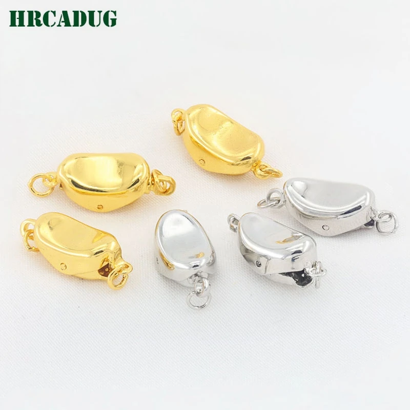 

3Pcs 5Pcs Necklace Clasp 18K Gold Plated Brass Jewelry Connectors Clasps For DIY Accessorise Bracelet Making Supplies End Buckle