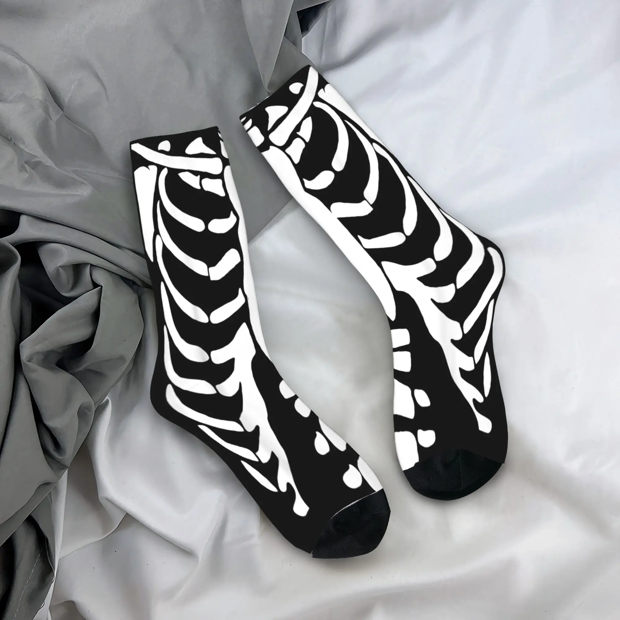 スケルトン ハロウィンコスチューム 胸郭解剖学ソックス 秋 ストッキング レジャー メンズ 快適な靴下 スポーツ 滑り止めソックス