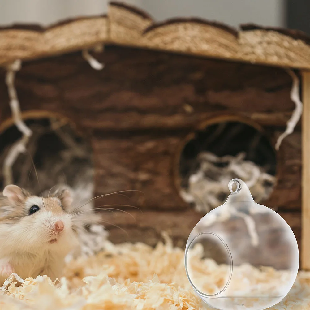 

2Pcs Clear Hamster Cooling House Glass Pet Nest for Small Animals Exquisite Workmanship No Smell Summer Hiding Office