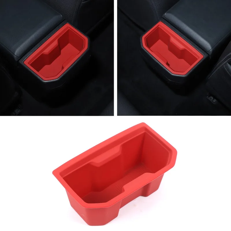 

For 2024+ Toyota Tacoma Rear Seat Cup Holder Protector Covers Silicone Interior Accessories