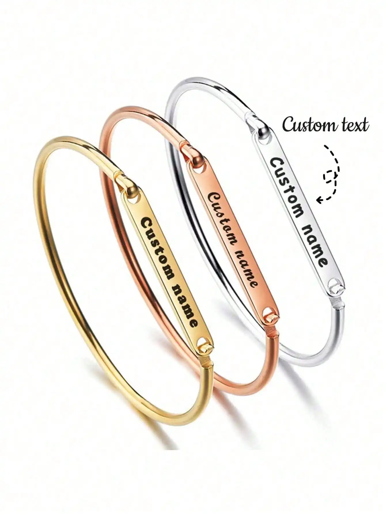 1 piece custom stainless steel lettering bracelet, letter pendant bracelet, couple style, home jewelry, birthday gift