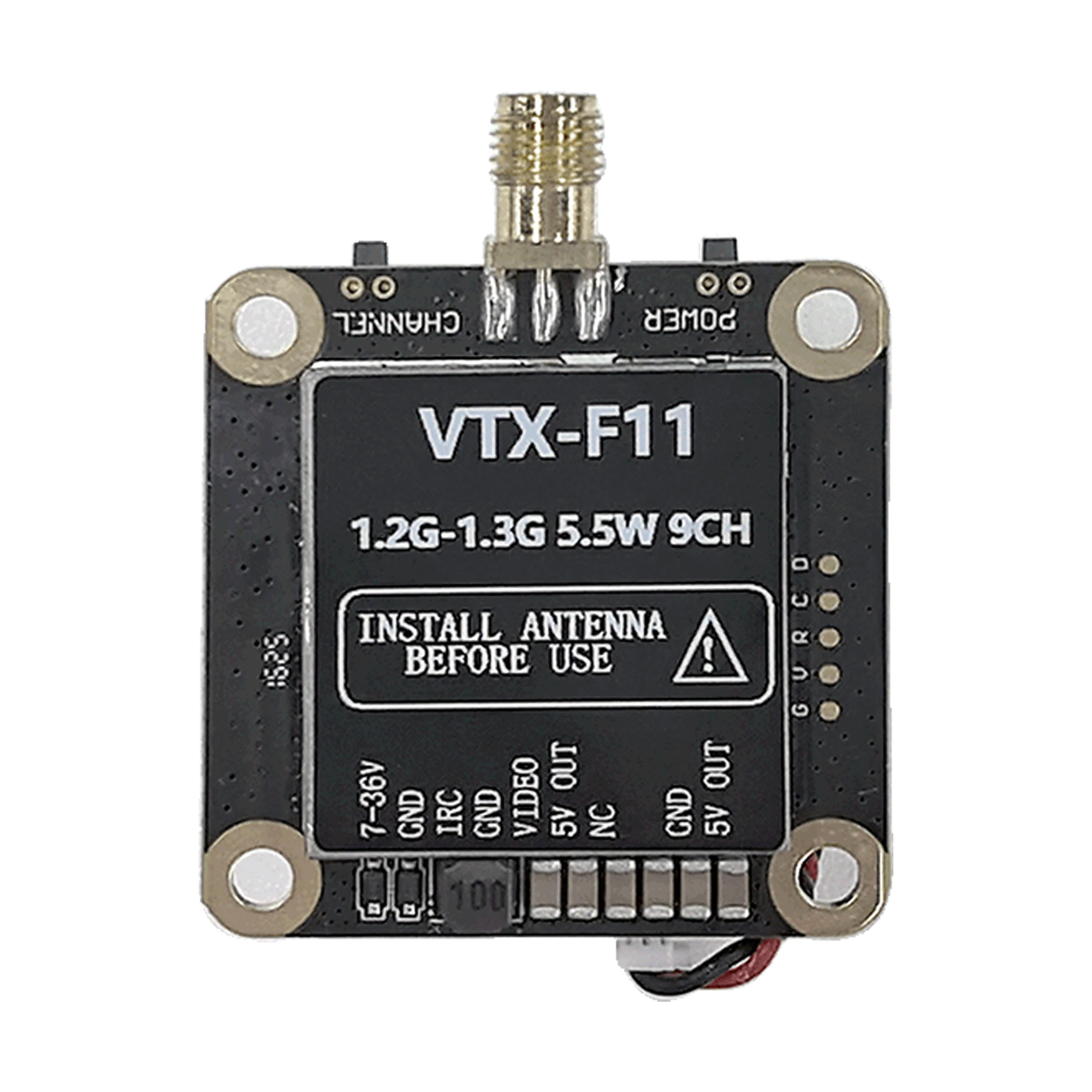 

FlytoFPV 1.2G 1.3G 5.5W 9CH VTX Wireless Analog Long-distance FPV Video Transmitter Crossover Machine Transmission Accessories