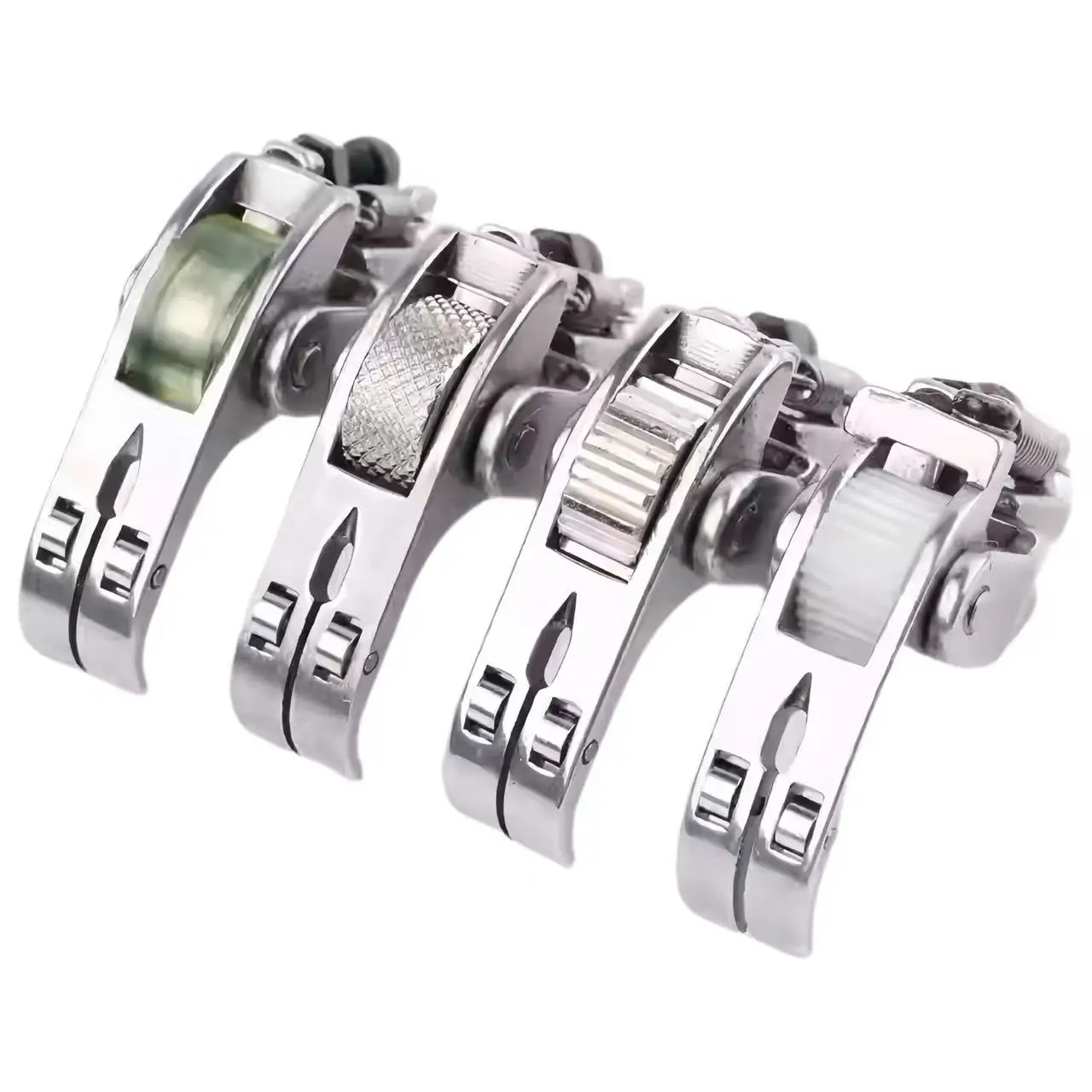 Narrow-Style 3-Roller Presser Foot–Adjustable Pressure Multi-Functional Roller Presser Foot Universal for Thick&Thin Fabrics