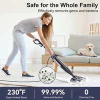 INSE VM6 Steam Mop Cleaner with Rotating Mop Pad 1300W Powerful Floor Steamer 10 in 1 Lightweight Spin Mop for Home Hardwood Laminate Tile 2
