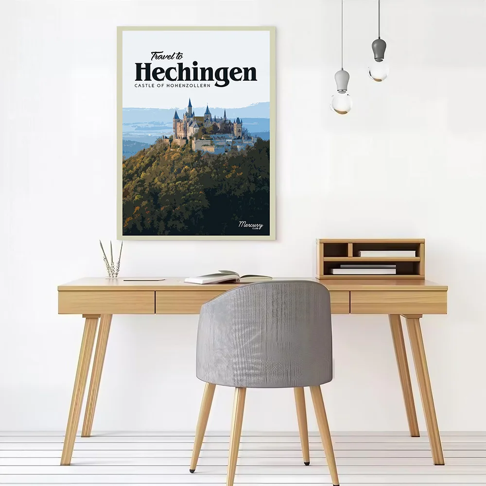 Visit Hechingen Canvas Wall Art Poster Personalized Photo Printing Perfect Gift for Specialty and Themed Home Decor Items Mural