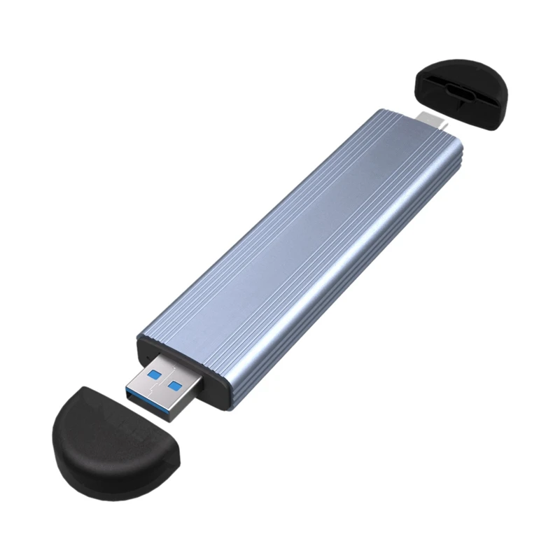 HFES M.2 SSD Case M.2 To USB 3.1 Gen 2 10Gbps NVME SSD Case Dual Interface Inline SSD Case Supports NVME Protocol