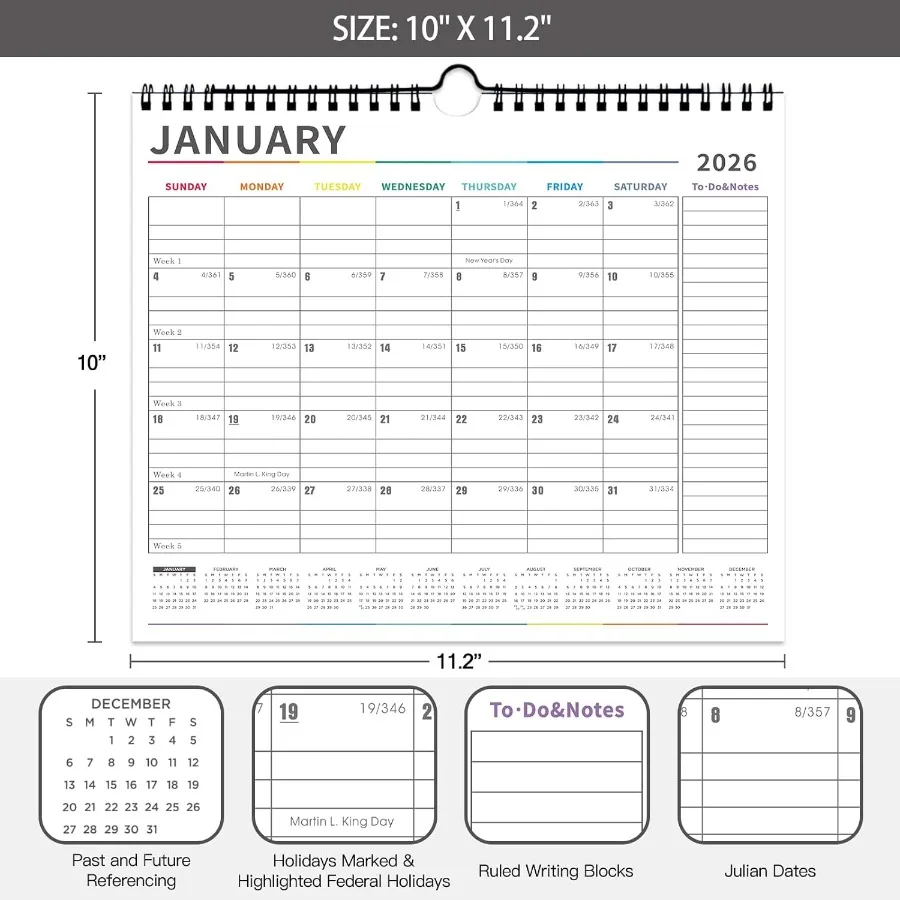 ปฏิทินติดผนัง 20252026 ใช้งานตั้งแต่เดือนกรกฎาคม 2025 ถึงธันวาคม 202618 ปฏิทินรายเดือน 2026 กระดาษหนาประกอบด้วยวันหยุดสำคัญและวันอื่นๆ