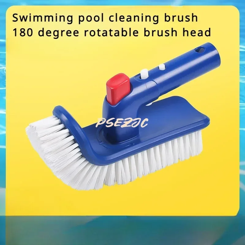 

Outdoor Swimming Pool Step Cleaning Brush with 180 Degree Rotating Handle Suitable for Step and Corner Cleaning