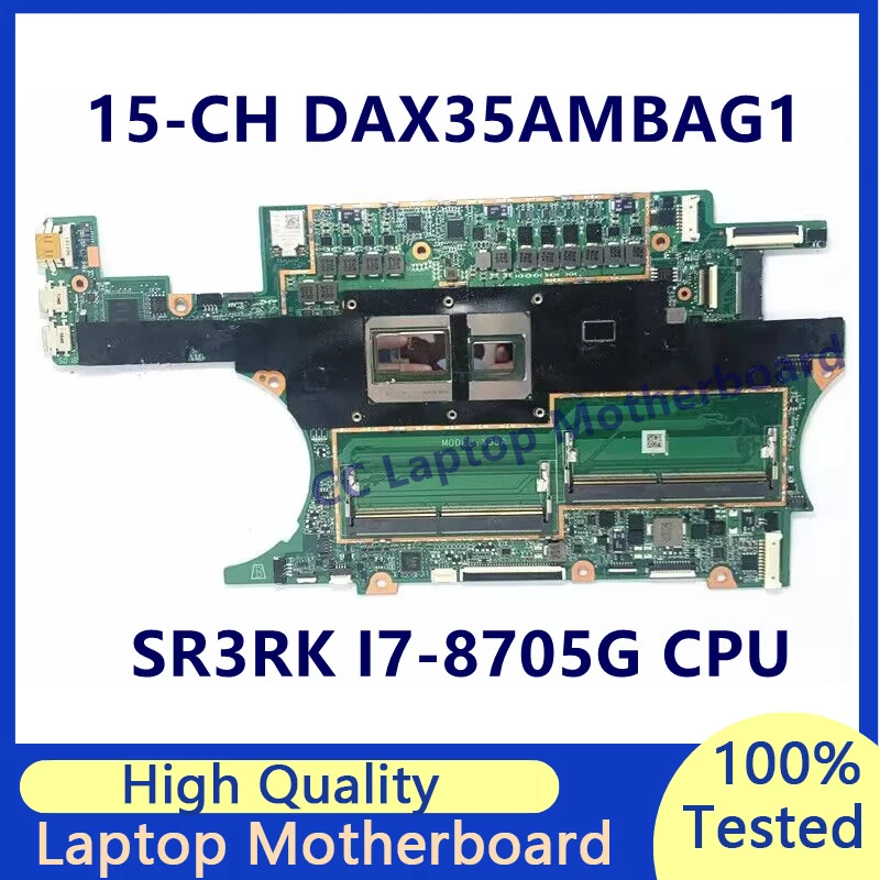 

DAX35AMBAG1 For HP Spectre X360 15-CH 15T-CH Laptop Motherboard With SR3RK I7-8705G CPU Mainboard 100% Fully Tested Working Well