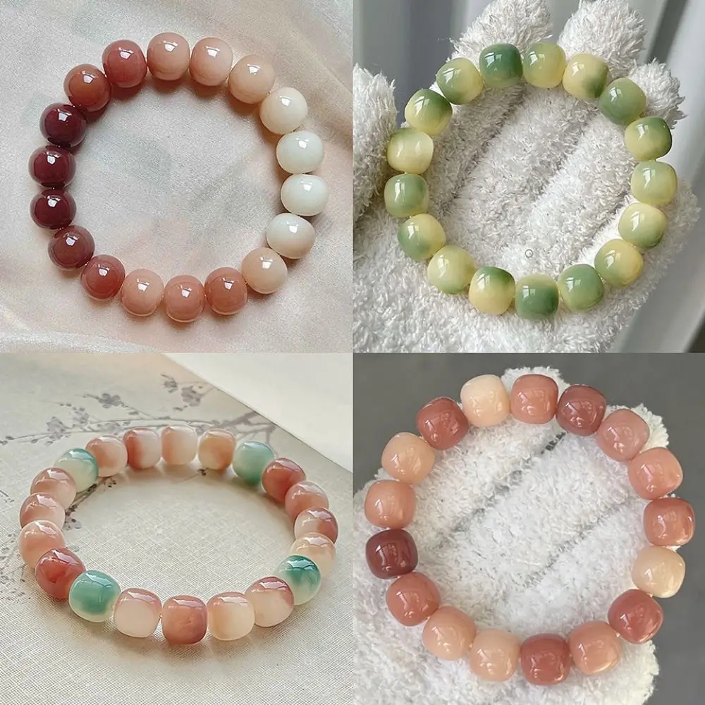 Stretchable Elastic Handmade Jewelry High Throw Lucky Precision Craftsmanship Bodhi Root Bracelet Bracelet Gradual Buddha Bead