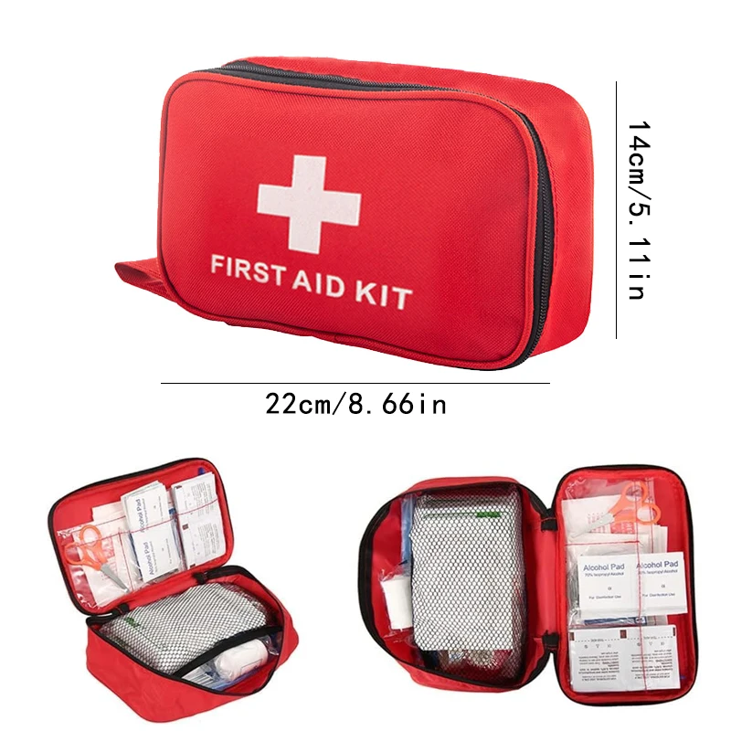 200 قطعة حقيبة أدوات الإسعافات الأولية لجميع الأغراض في حالات الطوارئ بقاء المنزل سيارة مكتب كلية غرفة النوم السفر التخييم في الهواء الطلق الطبيعي