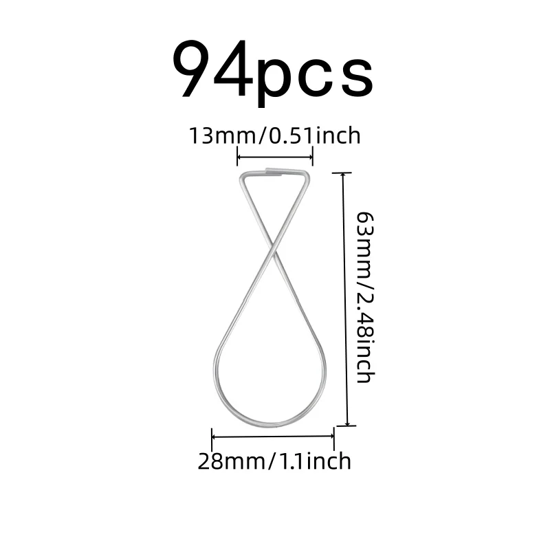 94 pcs Suspended Ceiling Hooks, Metal T-Shape Design, Office Sign Hanging Office Sign Hanging, Fits Mineral Fiber Grid