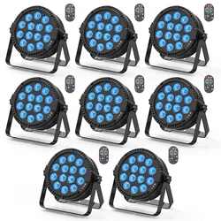 Somspot 8PCS/SET 4 w 1 RGBW Par Light 14LEDs Stage Effect Light dla DJ Disco Party Holiday Christmas Bar Club Wedding Birthday