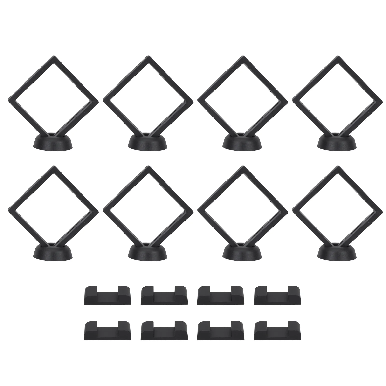 24pcs Floating Display Case 3D Display Stand Jewelry Coin Display Case Holders Jewelry Holder Floating Display Frame