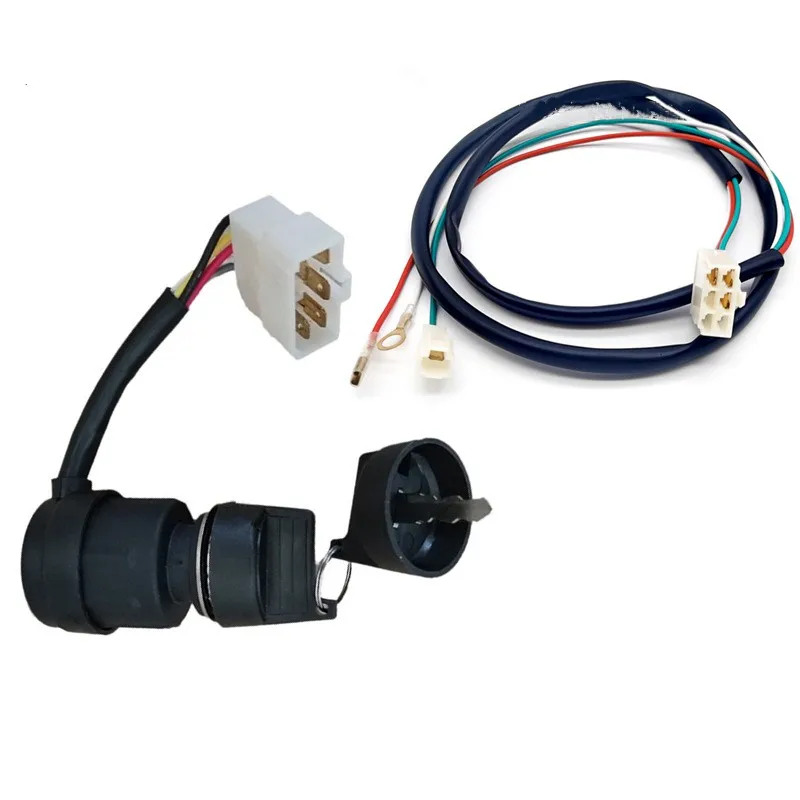 5 Wire Way Gasoline Diesel Generator Gas Ignition Start Key Lock Combination Switch For 2-3KW 186F/188F Gas Generator