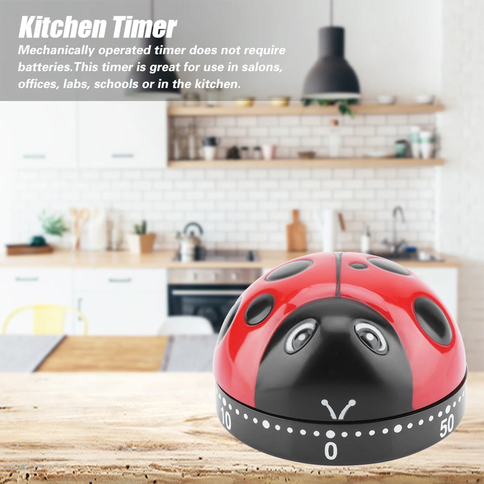 Ladybug Kitchen Timer Digital Kitchen Timers Large Countdown Countup Timer for Classroom Cooking Fitness Baking  Stopwatch Tools