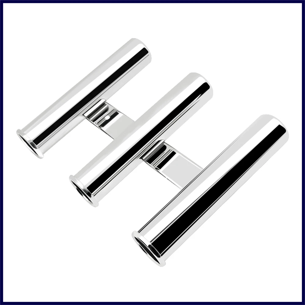 3本用マリンフィッシングロッドホルダー-ボート用ステンレス製マルチチューブフィッシングロッドラック-壁-側面取り付けロッドホルダーブラケット