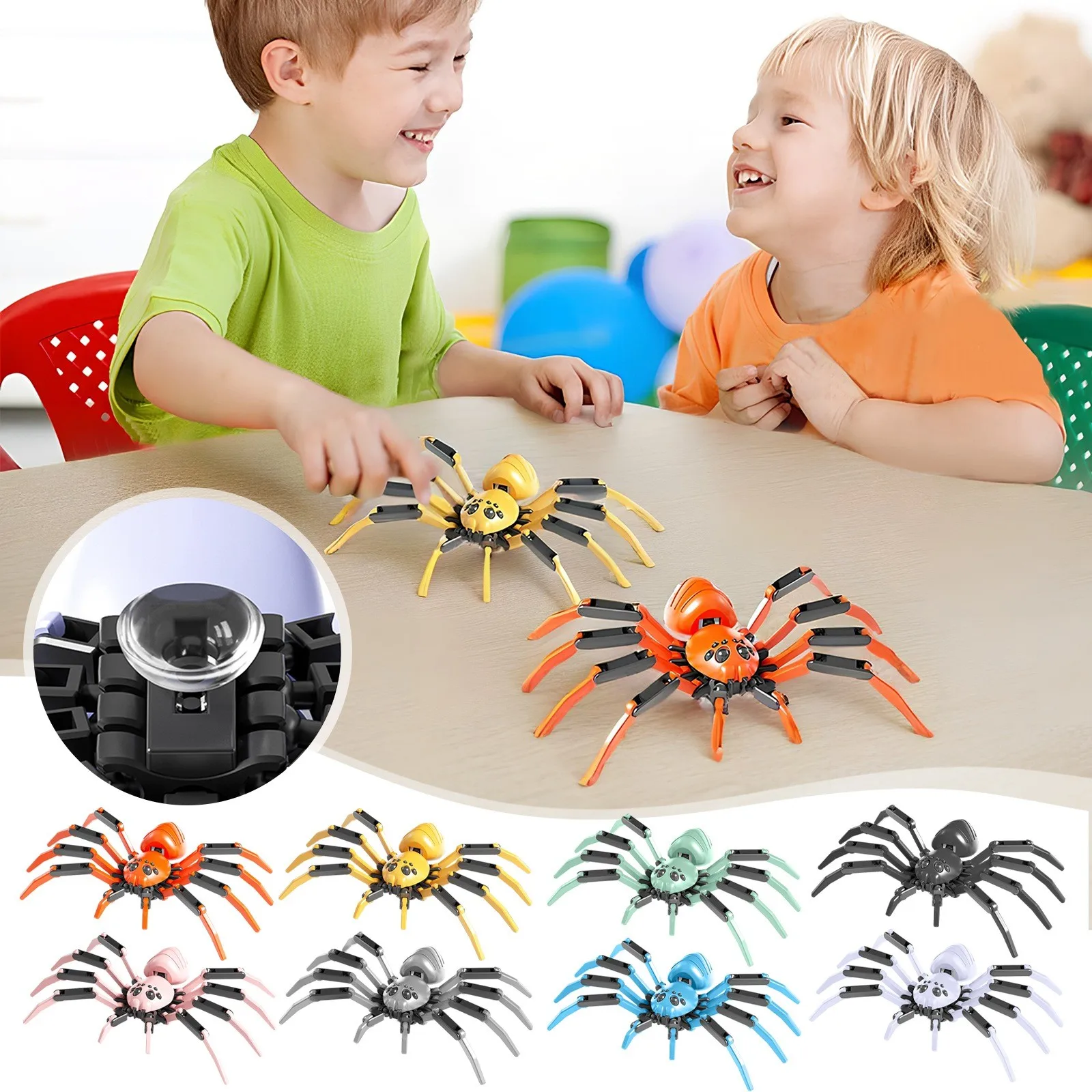 

3D Printed Model Toys Multi-jointed Movable Large Spide Model Animal Figures Simulation Desktop Ornaments Kids Gifts Novelty Toy