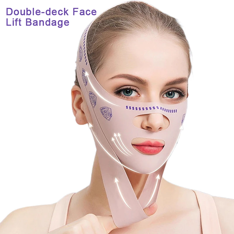 2024 Face Mask V Lifting V Line Shape Face Lift UP Facial Slimming Bandage Mask Cheek Chin Neck Slimming Thin Belt