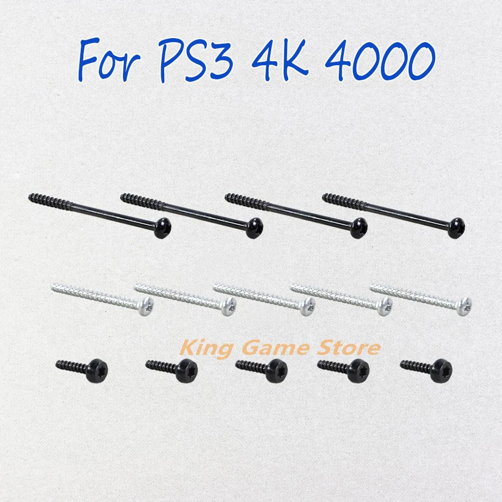 1set/lot Screws For Sony Playstation 3 PS3 Super Slim CECH-4000 Housing Shell screws for ps3 4000 4k Console Repair Part