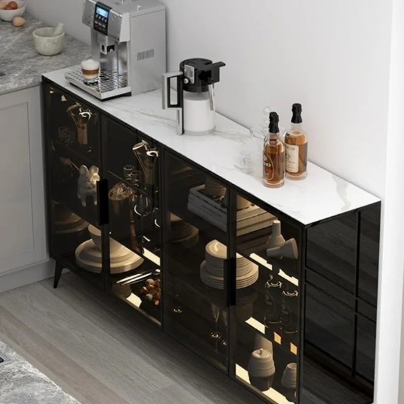 Light luxury dining side cabinet