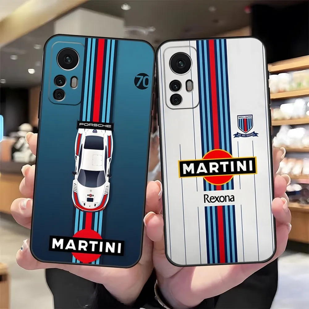 Martinis Racing Colours Print Phone Case Luxury Design For Redmi 9 9A 7A 10 8A 10A 8 Note 11 10S 7 11S Plus POCO X3 Pro Covers