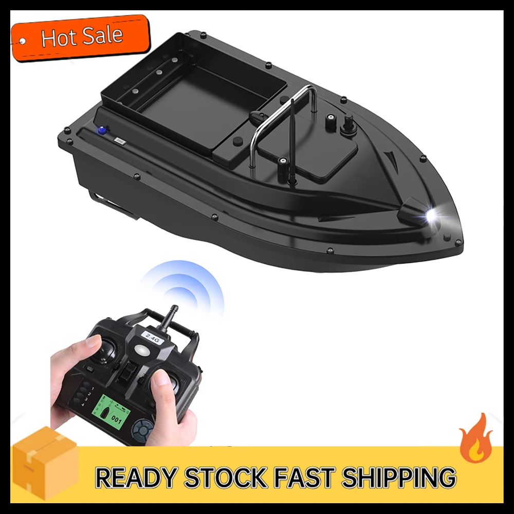 GPS Fishing Bait Boat with Large Bait Container Automatic Bait Boat with 400-500M Remote Range