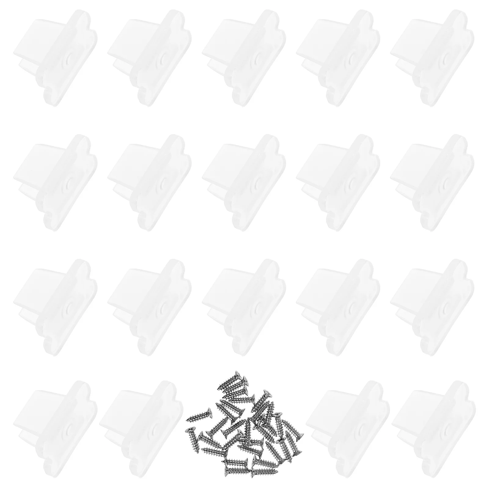 30 قطعة LED قطاع مقاطع ضوء حبل ضوء تصاعد قوس النيون LED الشريط حامل مسامير داخلي إضاءة خارجية مصباح سلسلة المشبك