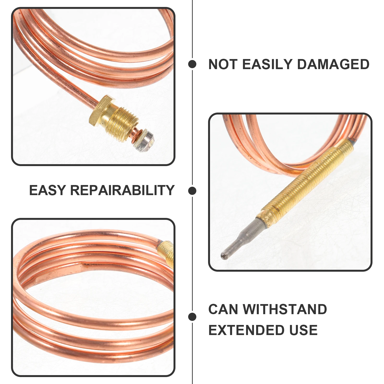 

Thermocouple Sensor Gas Fireplace Stove Heater Replacement Parts Replacement Thermocouple 900mm Universal Outdoor BBQ Kitchen
