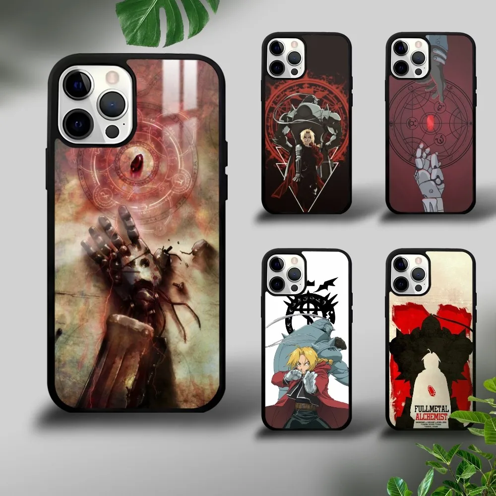 

F-Fullmetal A-Alchemist Anime Phone Case For IPhone 16 15 14 13 12 11 Pro Xs Max Mini Plus Celulares Hard Funda