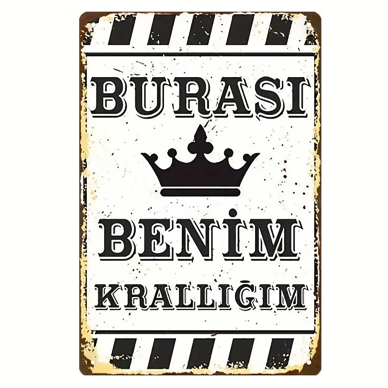 2D Flat, 1pc Vintage Turkish Cursive 