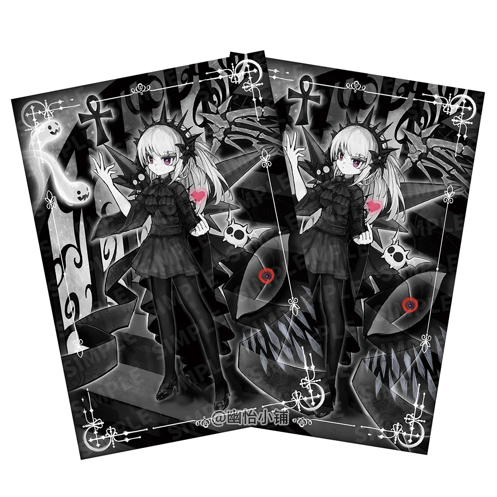 50Pcs/Set 63x90mm Anime Game Yu Gi Oh OCG Flash Card Sleeve A-Bao A Qu The Lightless Shadow Laundry Dragonmaid Collection Toys