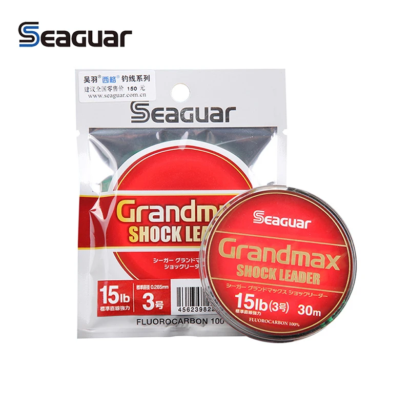 

Seaguar Japan Grandmax Shock Leader Fishing Line Carbon Tippet 30M Lure Raft Sea Fishing Line for Bass Perch Pike Big Monster