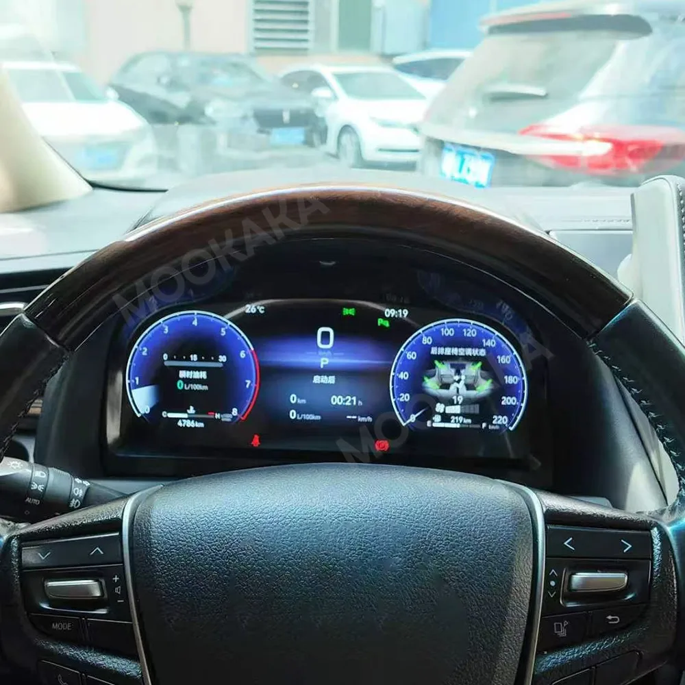 

Auto Digital Cluster Dashboard For Toyota Alphard 30 Series 2015-2017 / 35 Series 2018 2019 Car LCD Instrument Dash Headunit